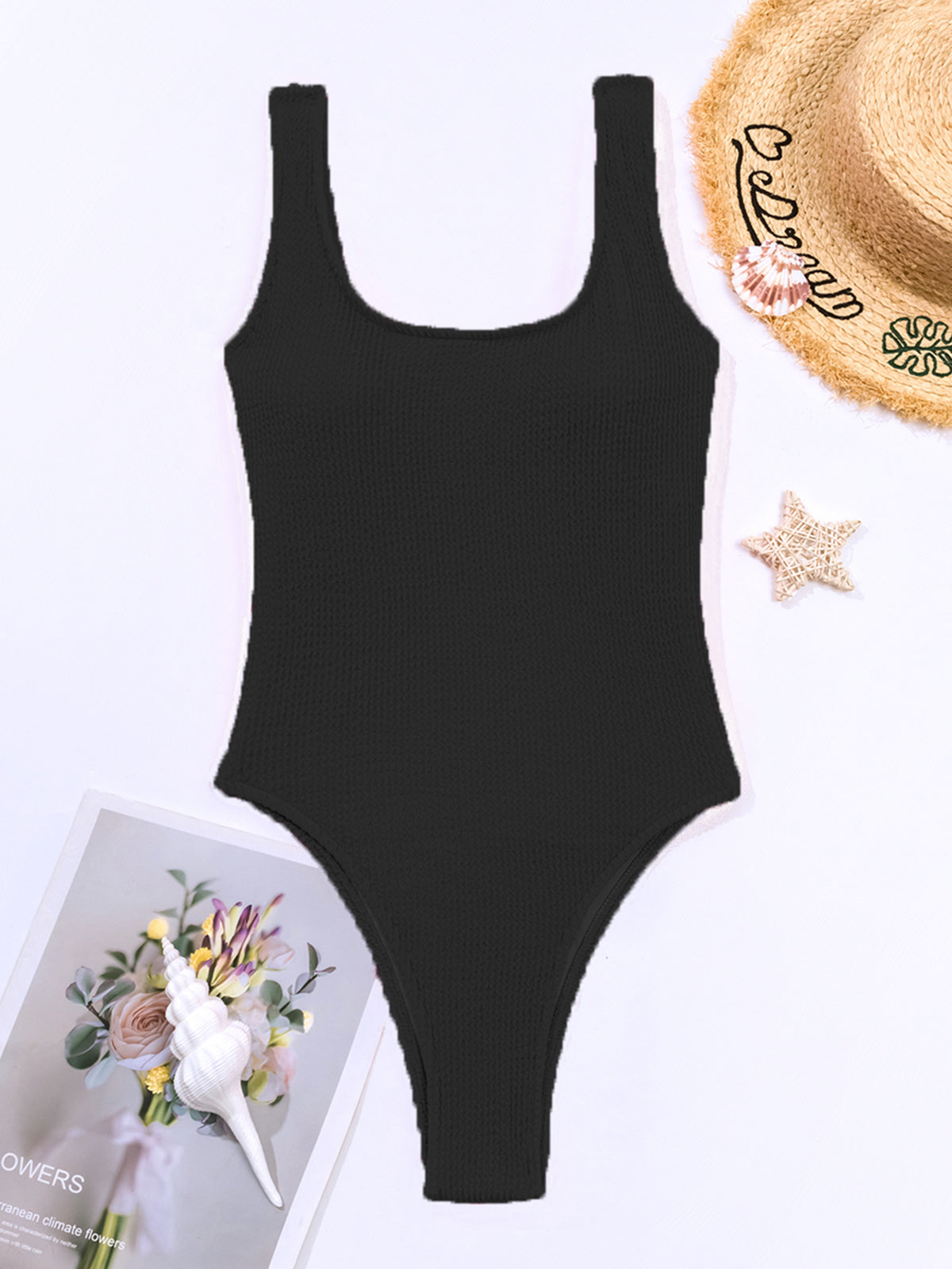 Havana Nights Ribbed Cutout Monokini One-Piece Swimsuit