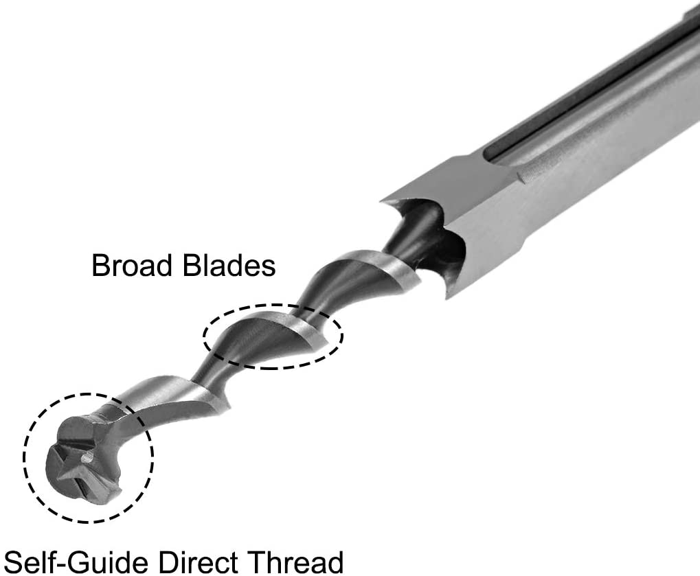 Square hole drill bit & Steel Hardness Sharp mortising chisel drill bit