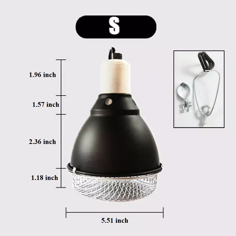 UVB reptile Light Socket Fixture, heat lamp bulb with Removable Ceramic Socket with On off Toggle Switch