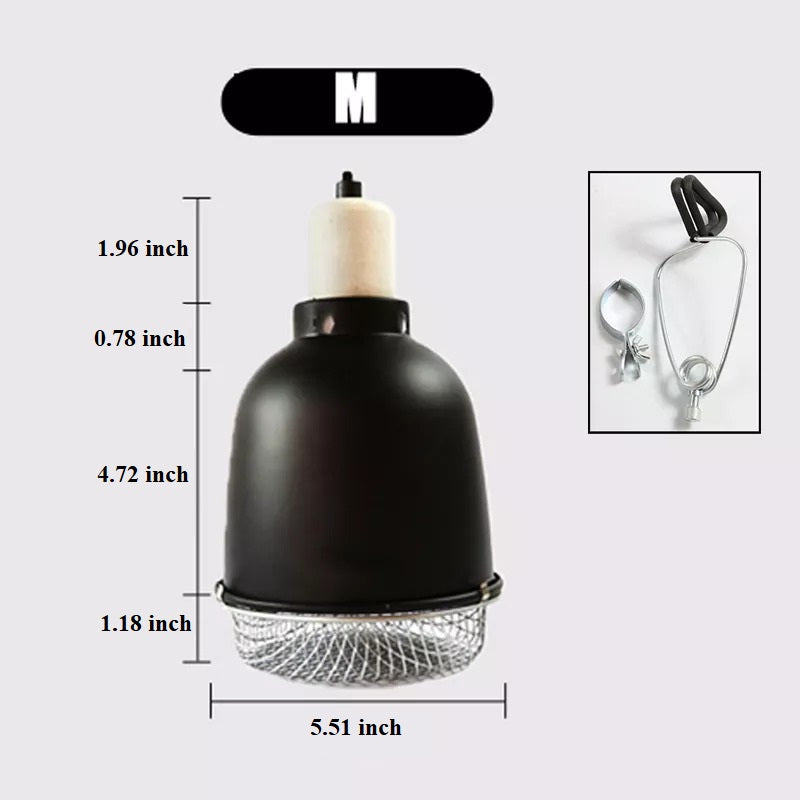 UVB reptile Light Socket Fixture, heat lamp bulb with Removable Ceramic Socket with On off Toggle Switch