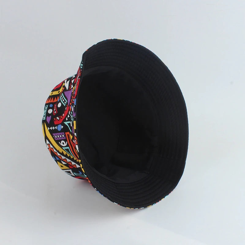 Reversible patterns bucket hat